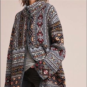 Anthropologie Aldomartins Oslo Sweater Coat